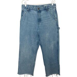 Rag & Bone Women Jeans 29/8 High Rise Zipper Pockets Ankle Raw Hem Distressed